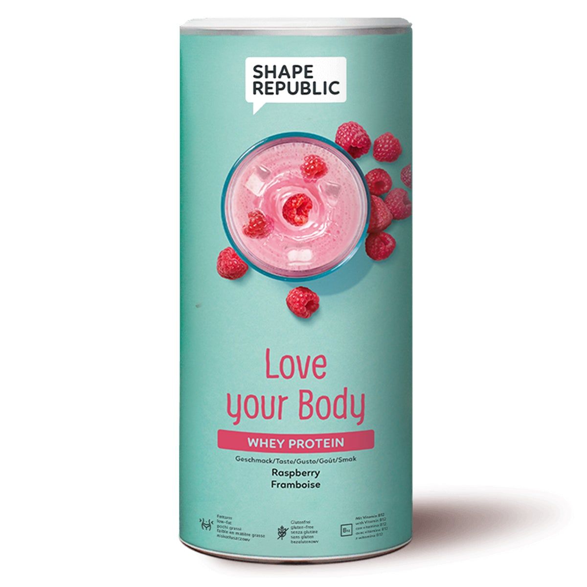 Shape Republic - Whey Protein  - Himbeere - Proteinshake
