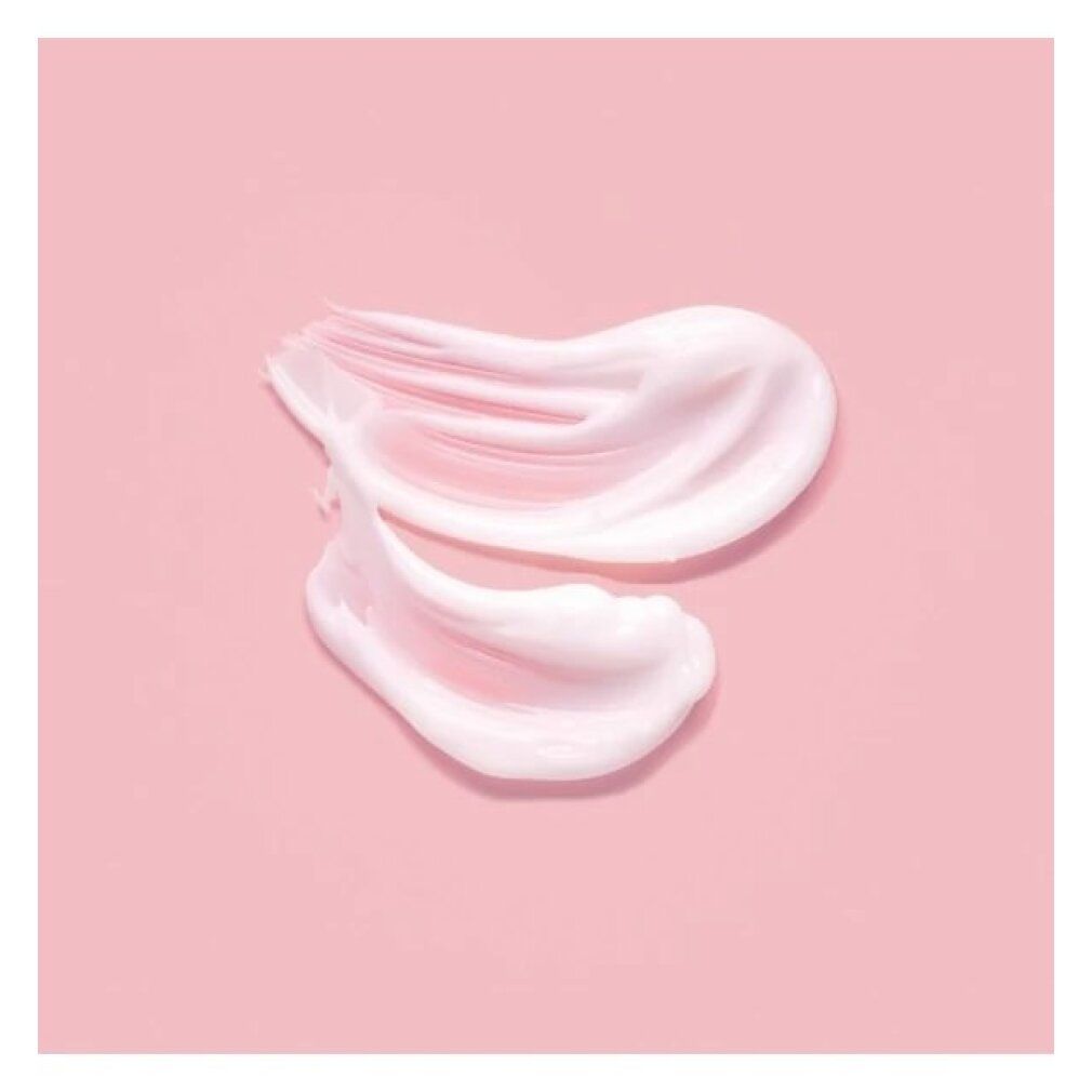 Zwei cremefarbene Streifen auf rosa Hintergrund.