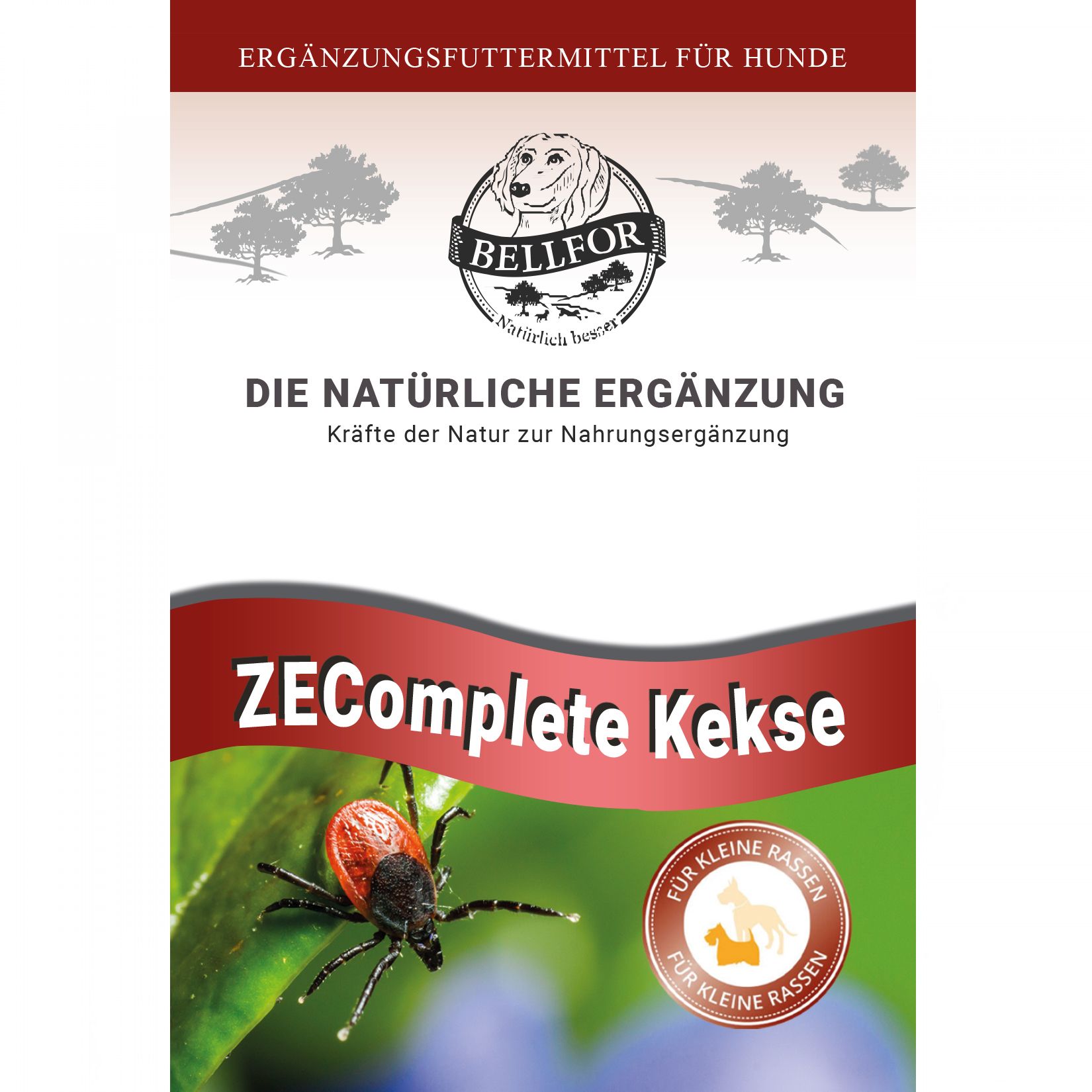 Bellfor ZEComplete natürlich Kekse für Kleine Hunde Zeckenmittel für Hunde