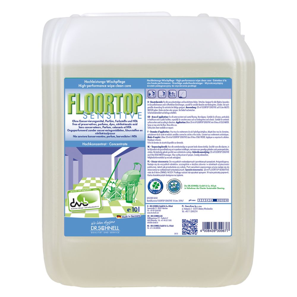 Dr. Schnell FLOORTOP SENSITIVE Hochleistungswischpflege für Böden