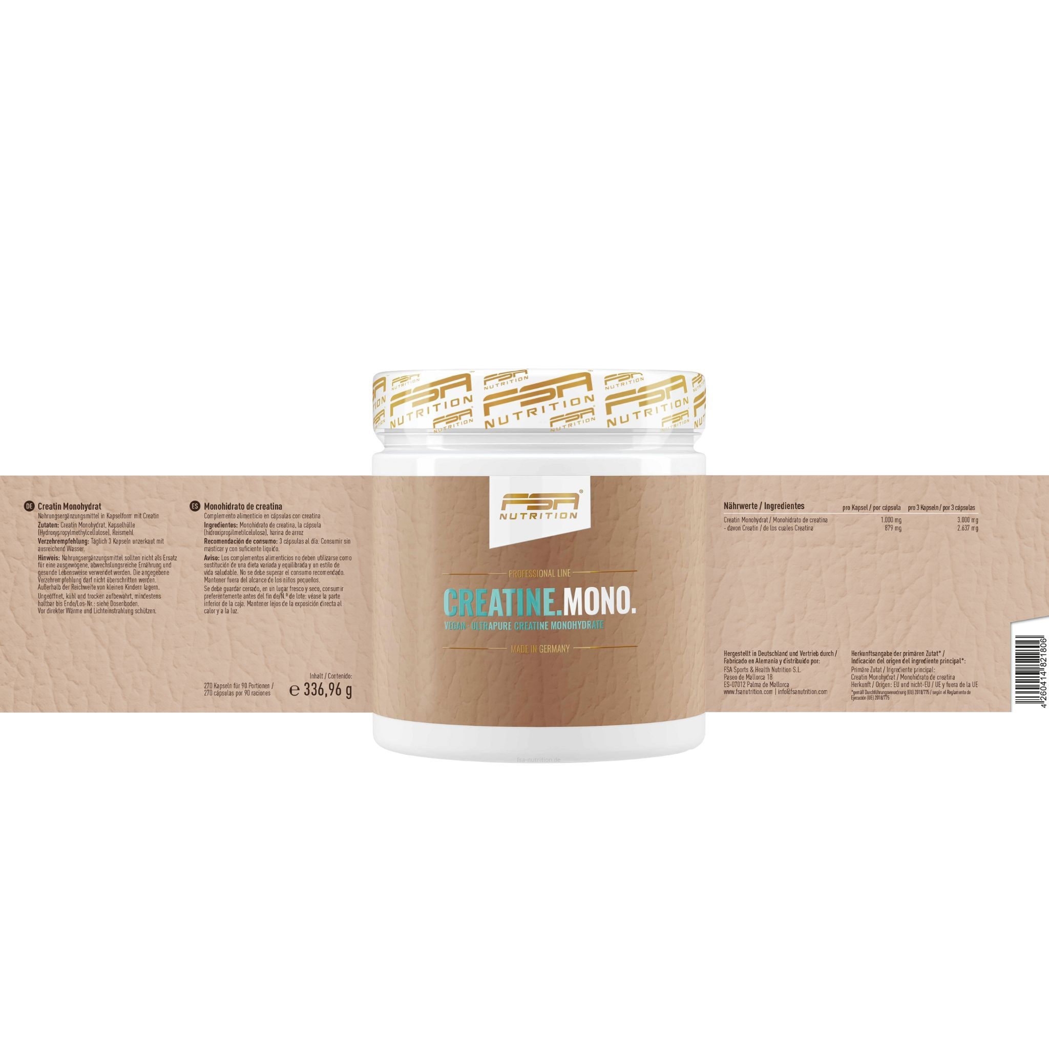 FSA NUTRITION Creatine Monohydrate Kapseln
