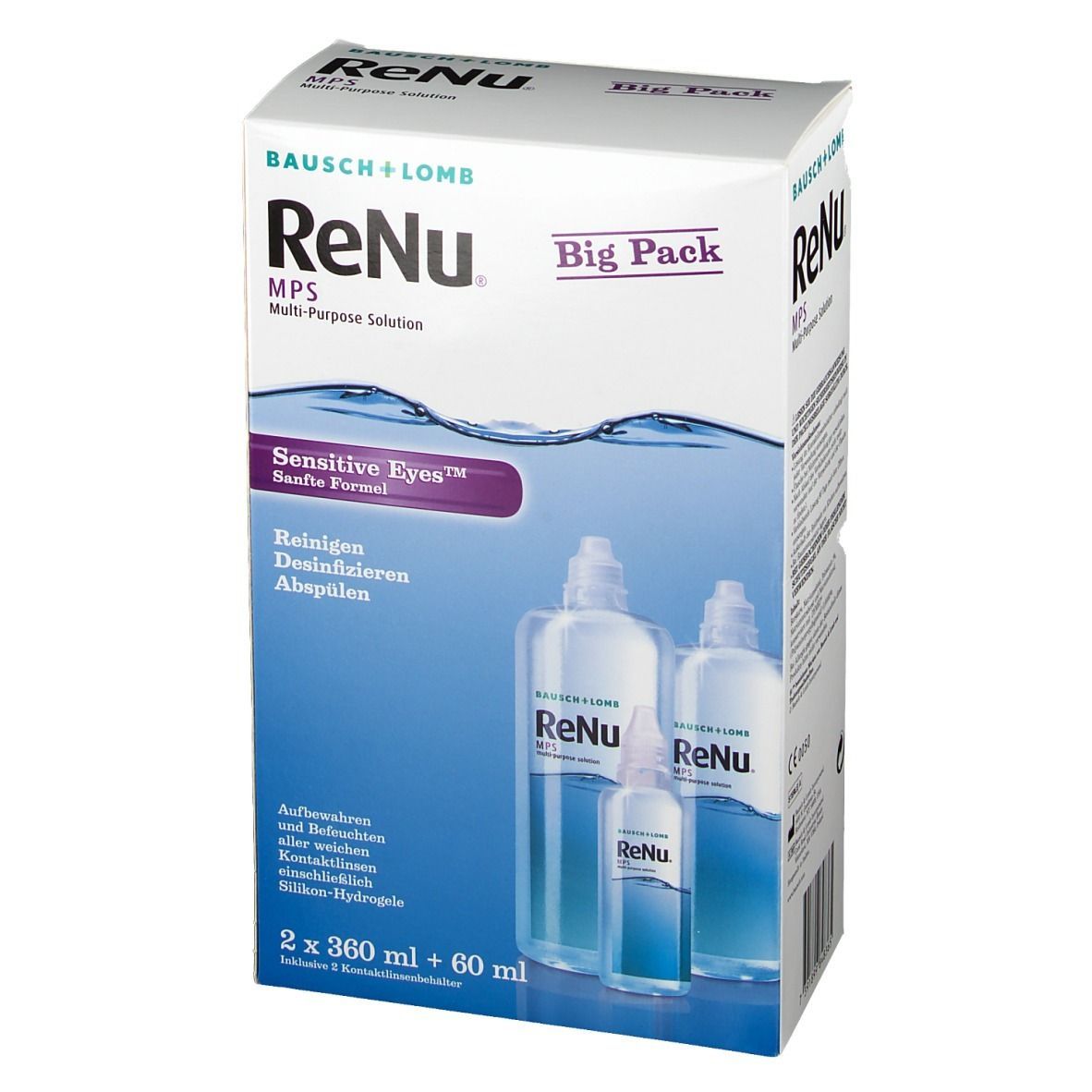 ReNu® MPS™ Big Box 2 x 360 ml + 1 x 60 ml