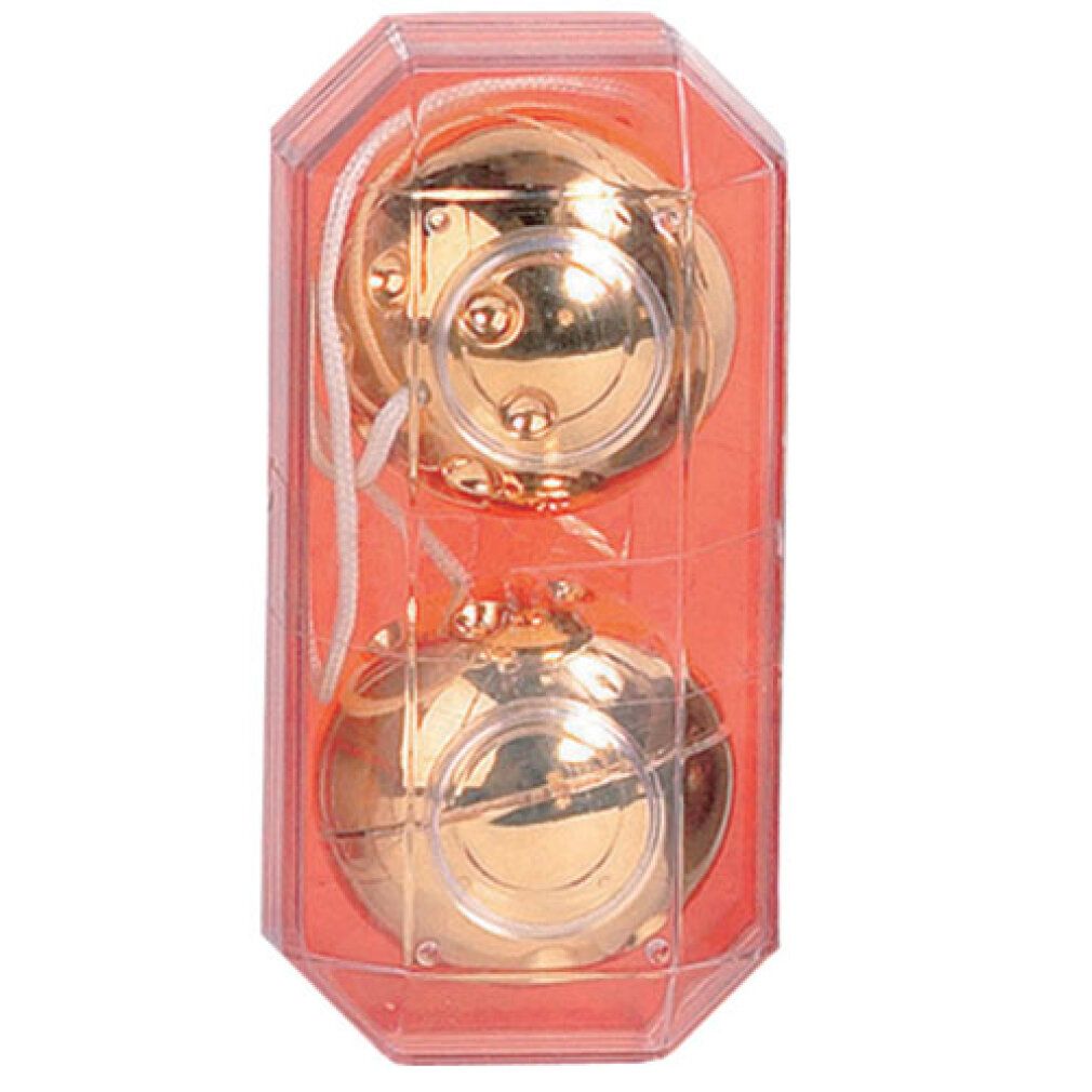 Liebeskugeln Plastik, gold