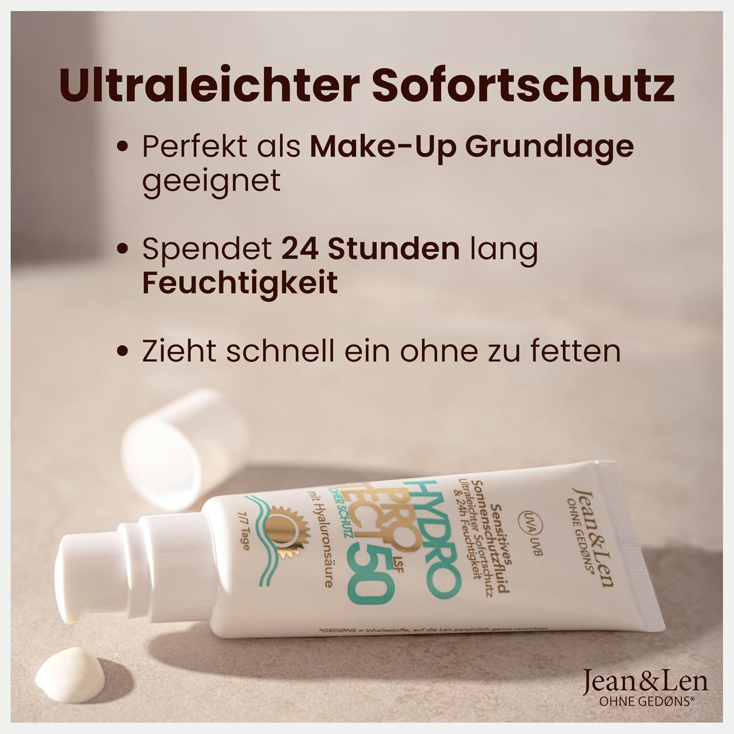 Jean & Len Sensitiv Sonnenschutzfluid LSF 50