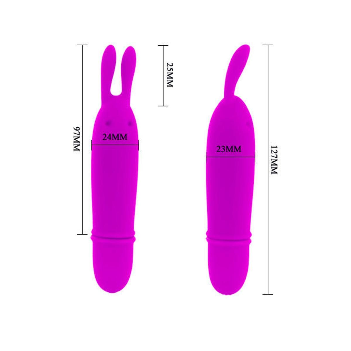 Minivibrator “Boyce” aus Silikon | Rabbitvibrator mit 10 Vibrationsmodi | Pretty Love