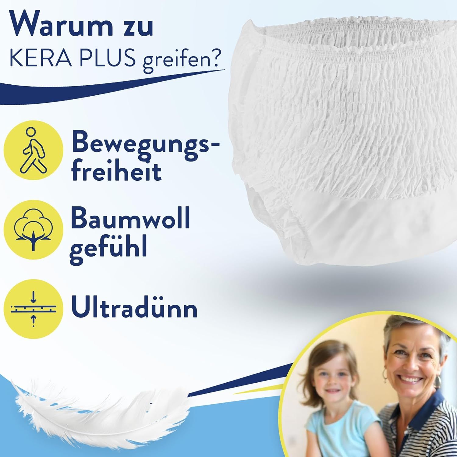 KERA® saugstarke Inkontinenz Windeln für Erwachsene - atmungsaktive Windelhosen