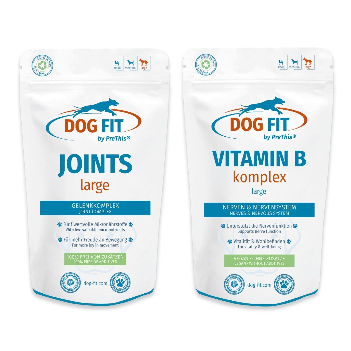 DOG FIT by PreThis® JOINTS & VITAMIN B Kombiset (large)