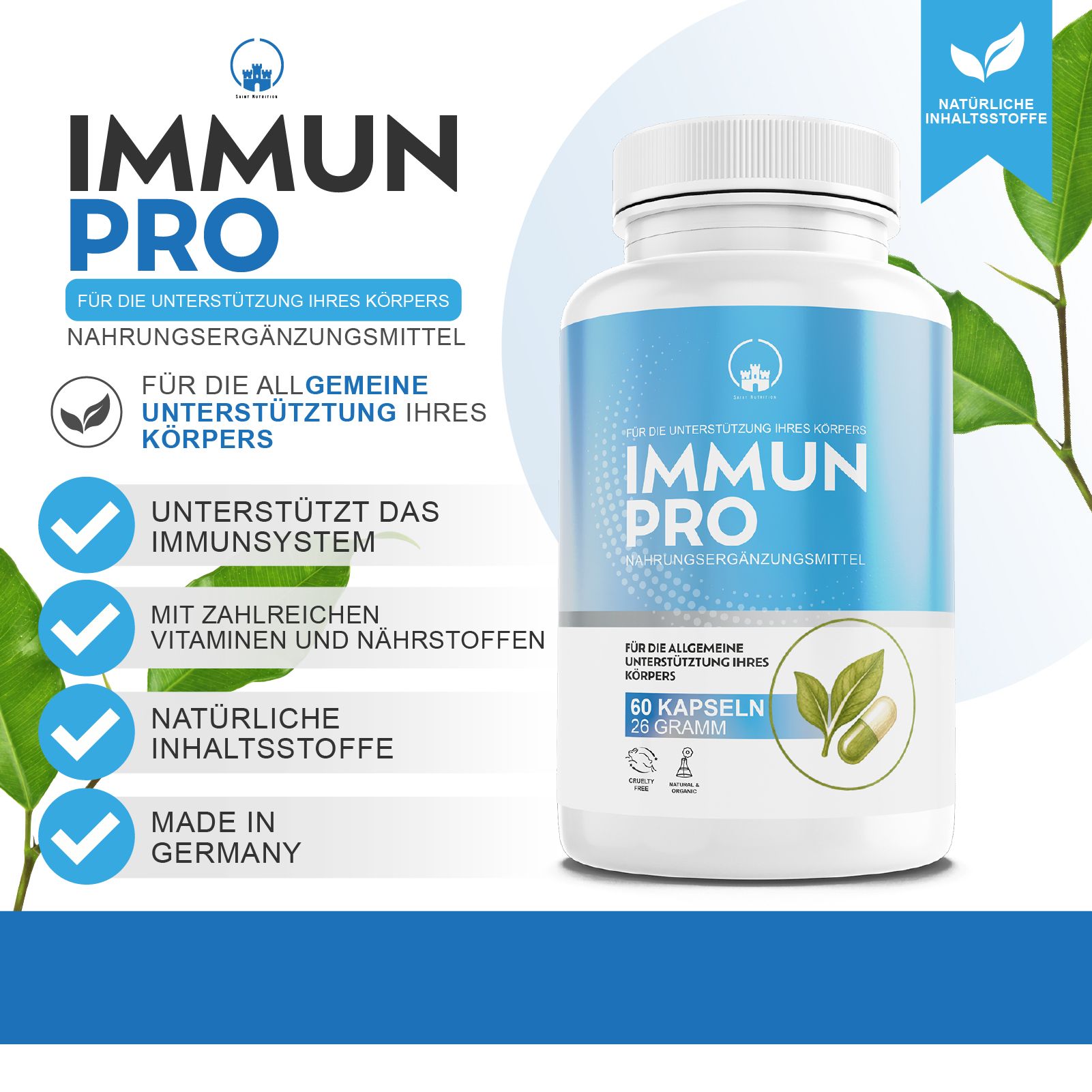 Saint Nutrition Immun Pro Kapseln für das Immunsystem
