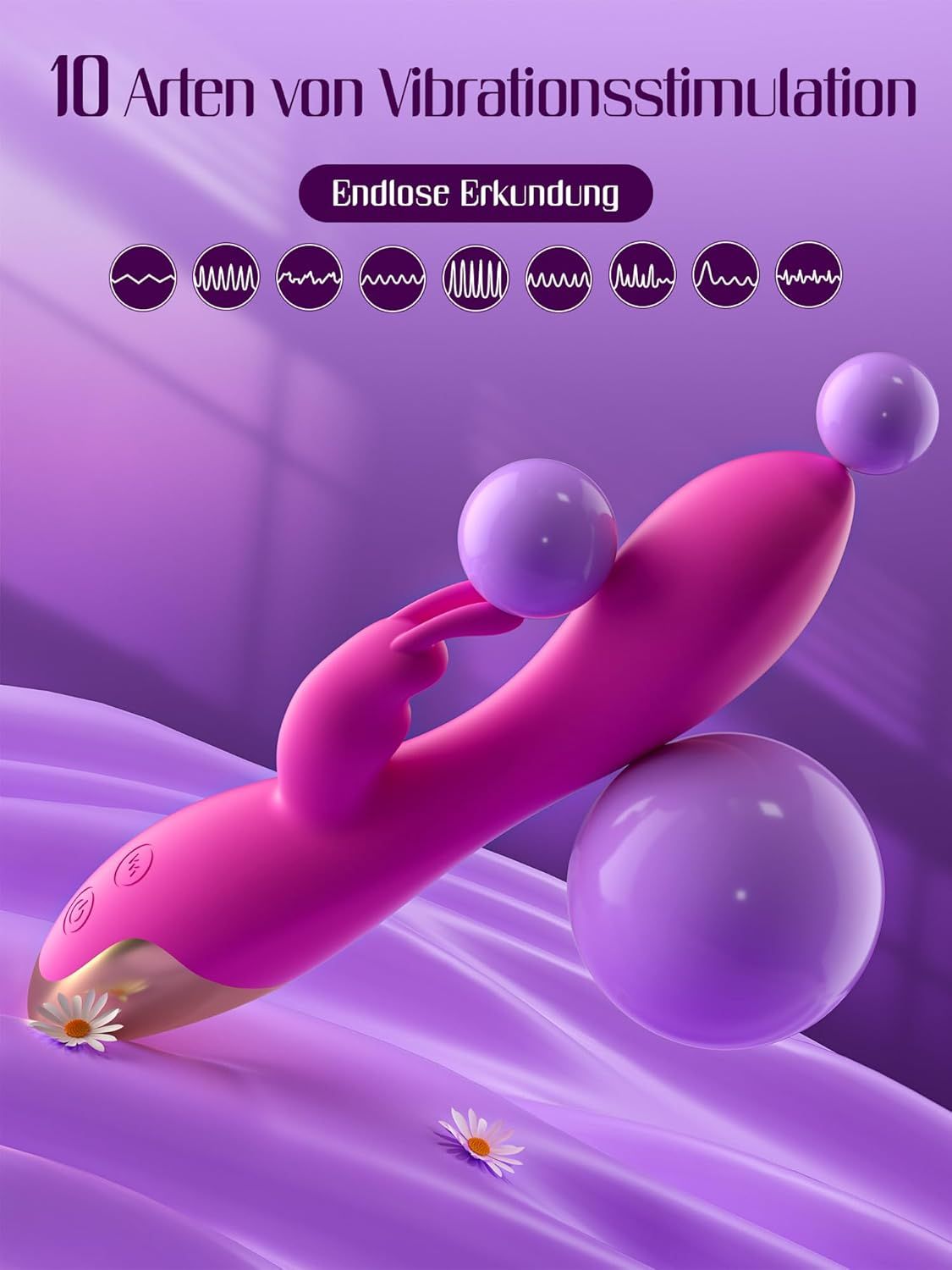 HIVEFUN Diloschwanz G Punkt Vibrator rosarot