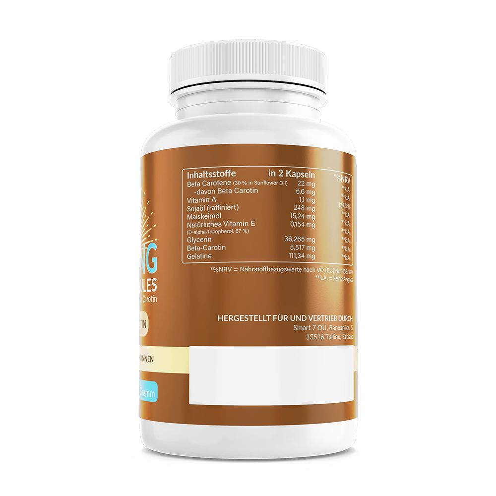 Enolenia® | Bräunungskapseln | Beta-Carotin | Natürlicher Bräunungsbeschleuniger