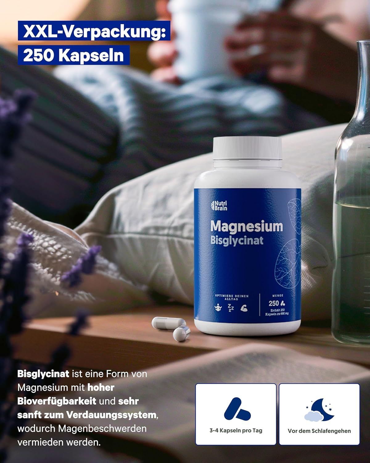 NUTRIBRAIN  Magnesiumbisglycinat Kapsel