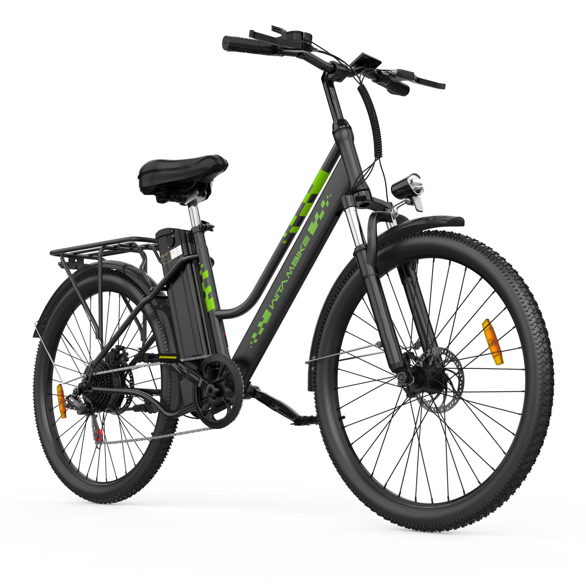 WITAMBIKE C26 E-Bike für Pendler, 36V 15Ah herausnehmbarer Akku