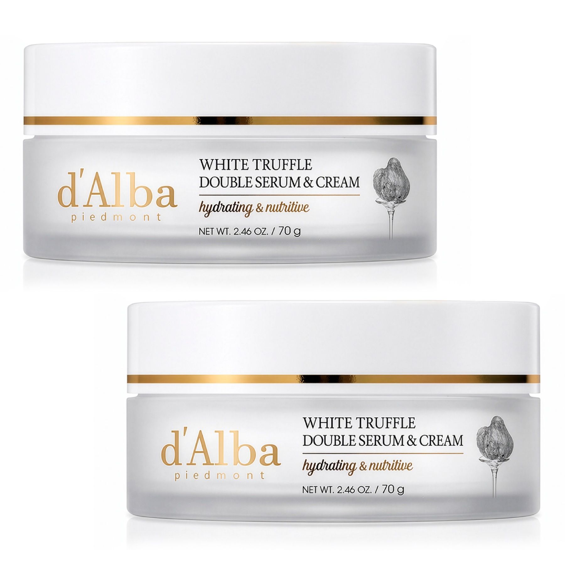 d'Alba Gesichtsserum Italian weißer Trüffel Double Serum Cream Koreanische Hautpflege