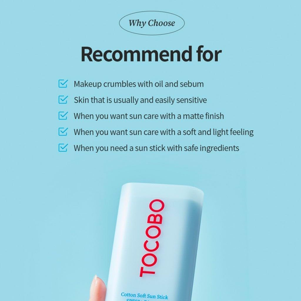 TOCOBO Cotton Soft Sun Stick SPF50+ PA++++