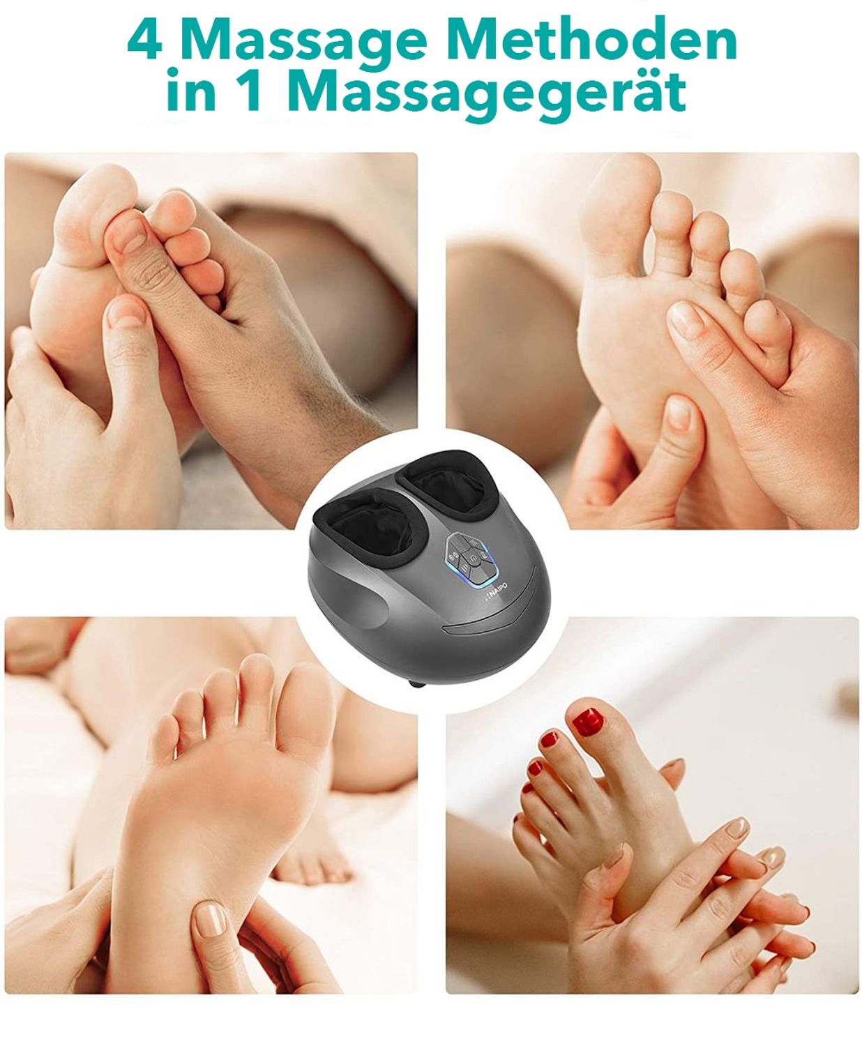 NAIPO Fußmassagegerät Elektrisch Fußmassage