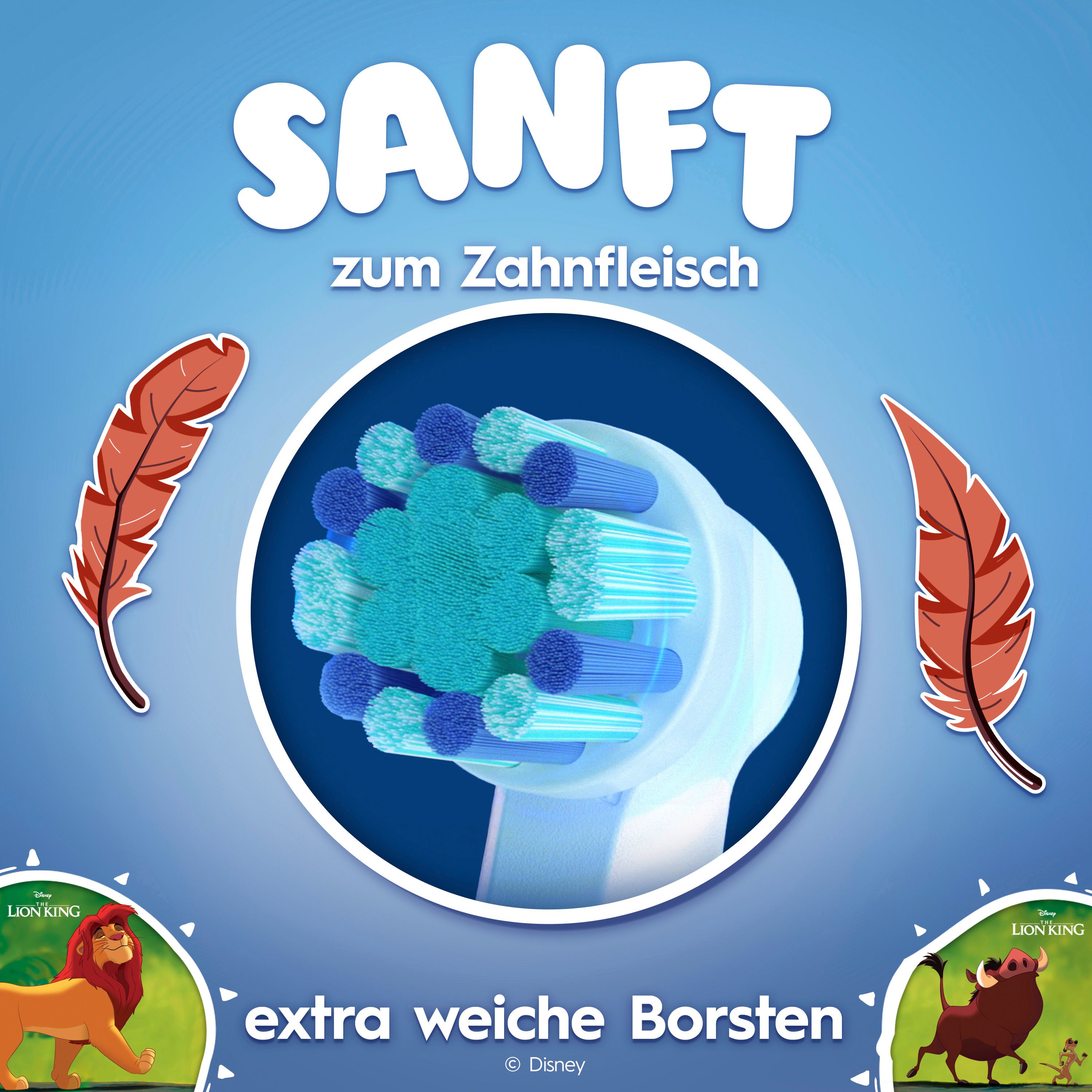 Oral-b Aufsteckbürsten König der Löwen 8er