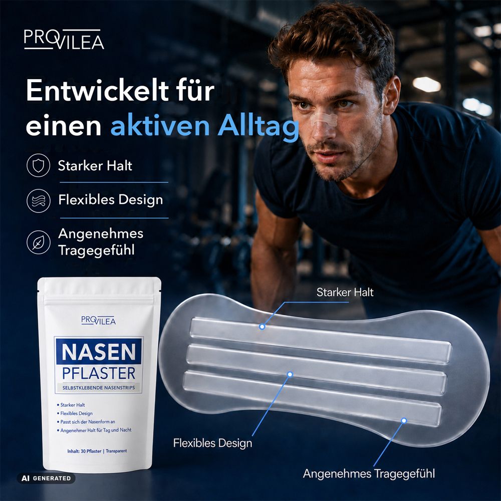 Nasenstrips - Nasenpflaster gegen Schnarchen