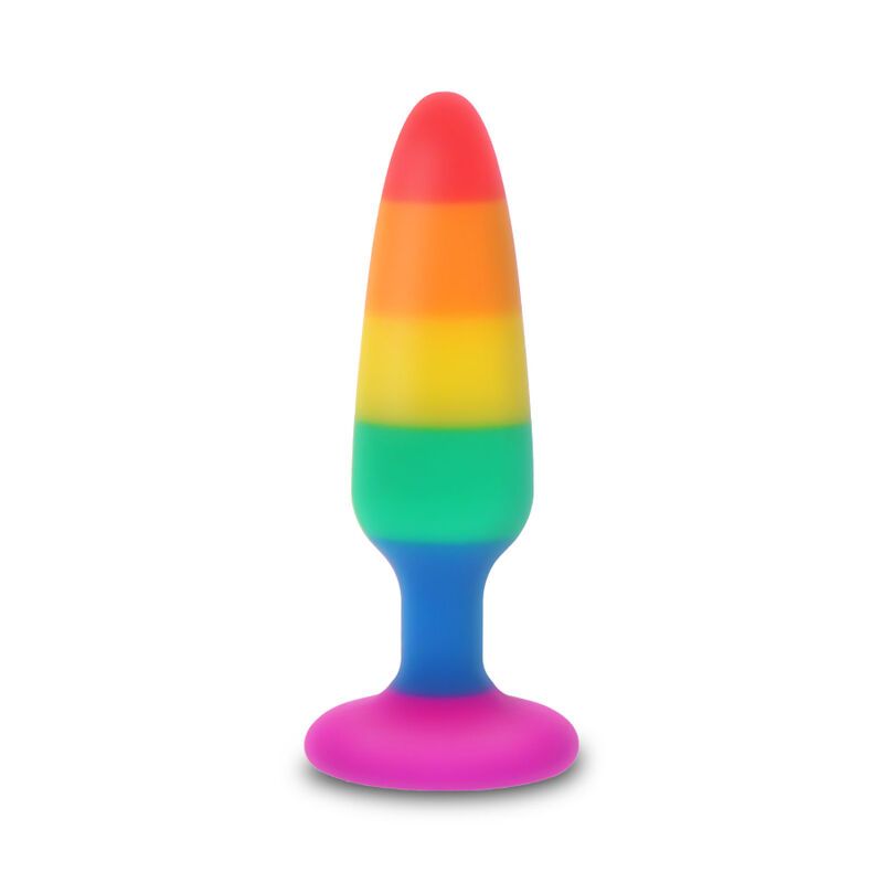 Pride - Regenbogen Analplug aus Silikon