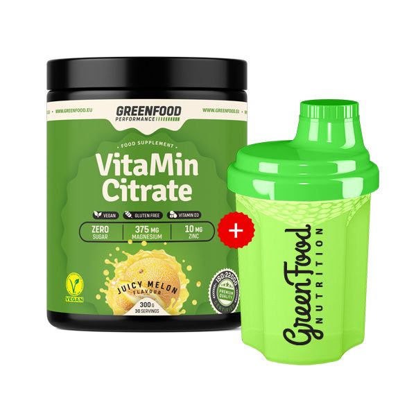 GreenFood Nutrition Performance VitaMin Citrate  + 300ml Shaker