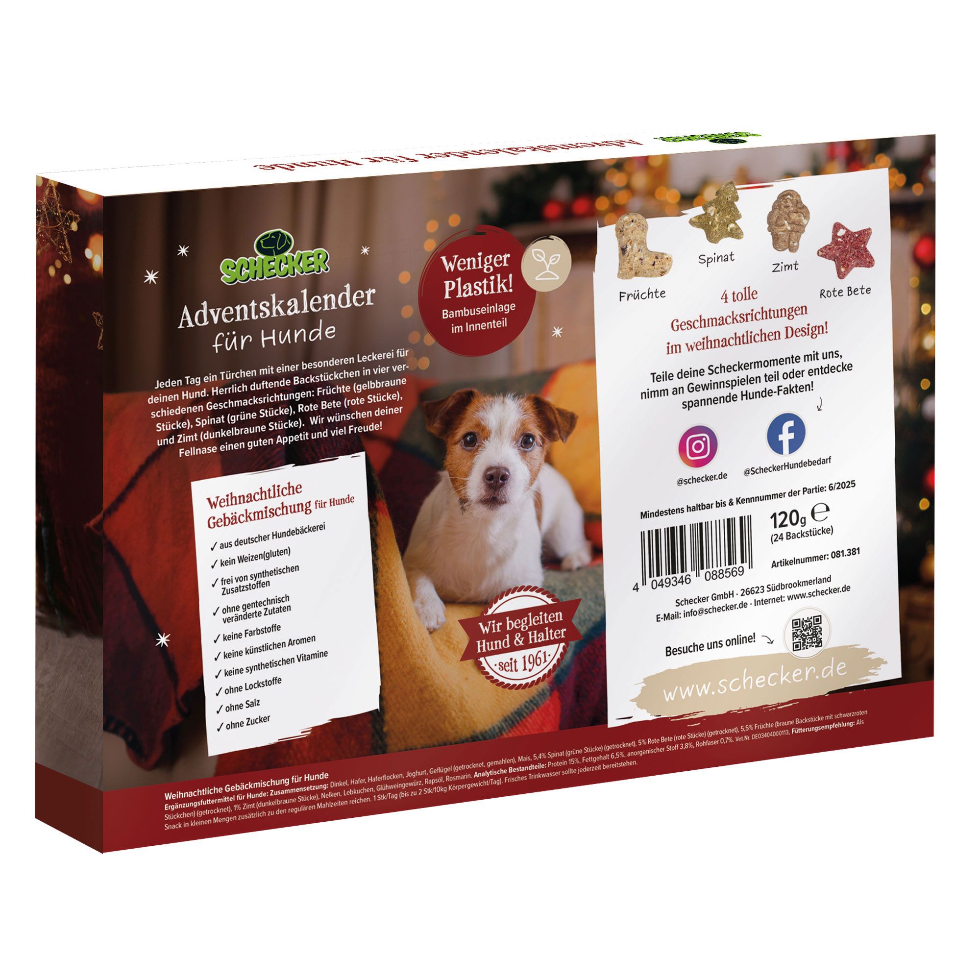 Schecker Adventskalender für Hunde