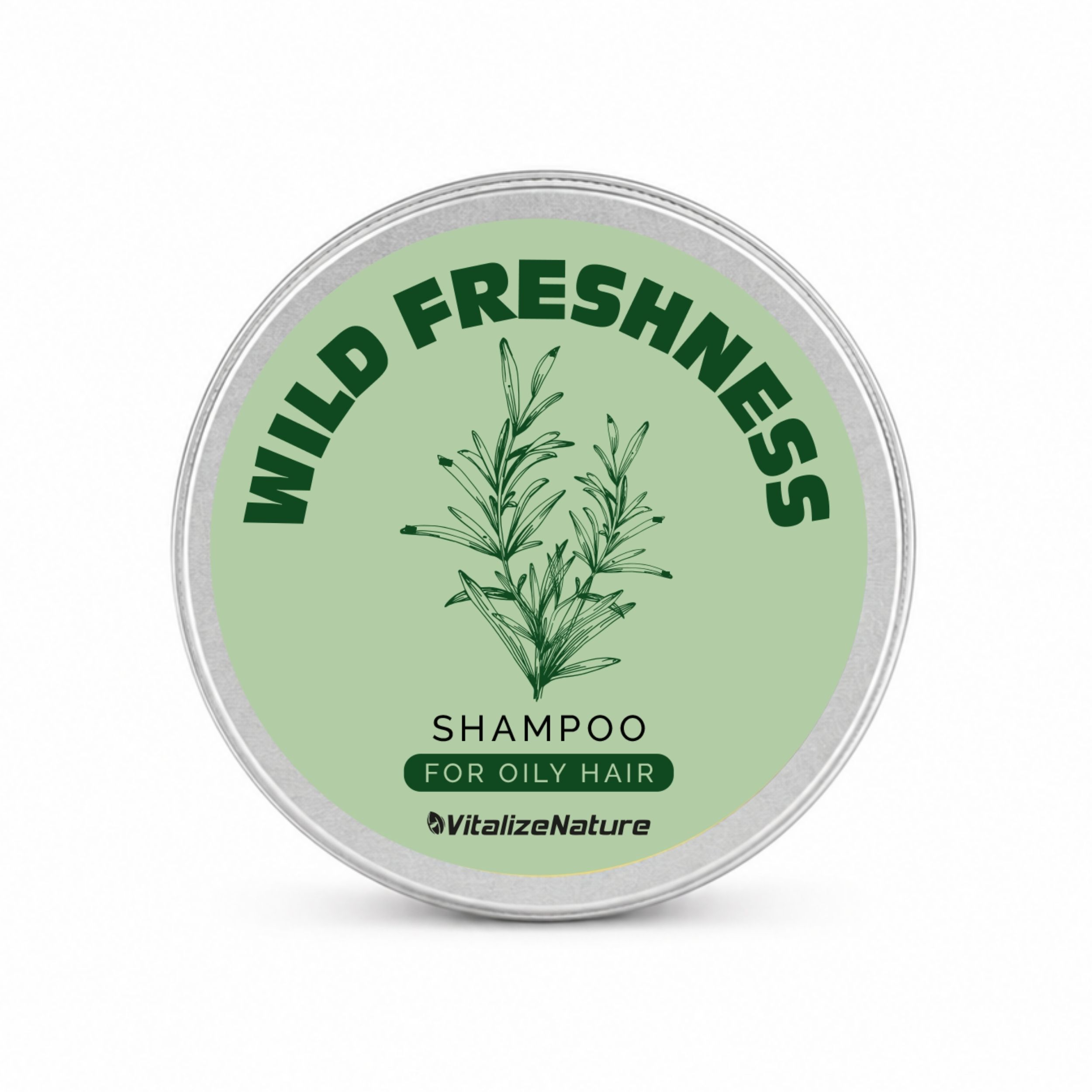 VitalizeNature Wild Freshness Shampoo Bar – Brennnessel & Rosmarin für fettiges Haar