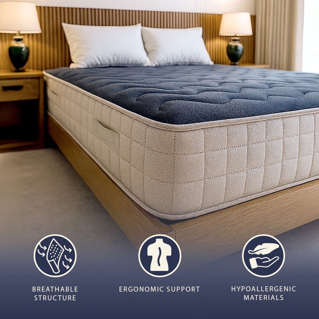 The White Stone Matratze 140x200 cm aus Memory Foam | Höhe 20 cm