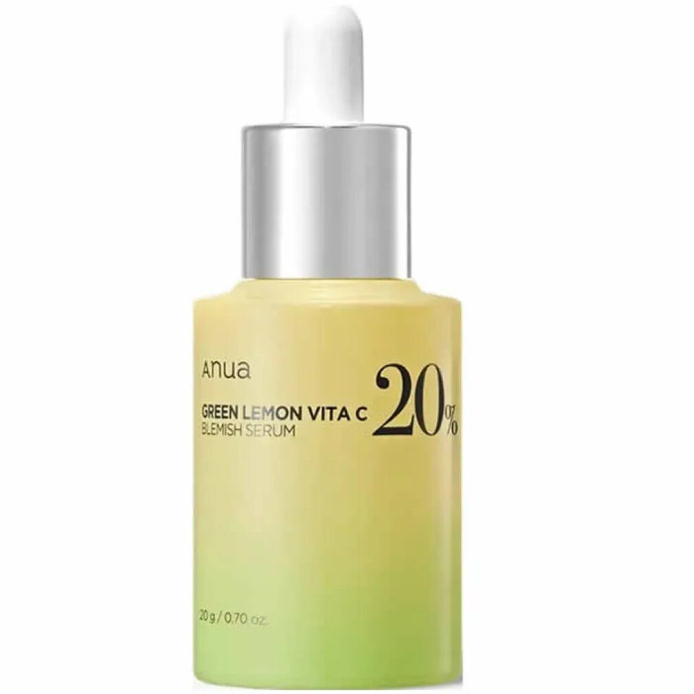 Anua Green Lemon Vita C Blemish Serum Flasche mit Pipette, 20% Vitamin C.