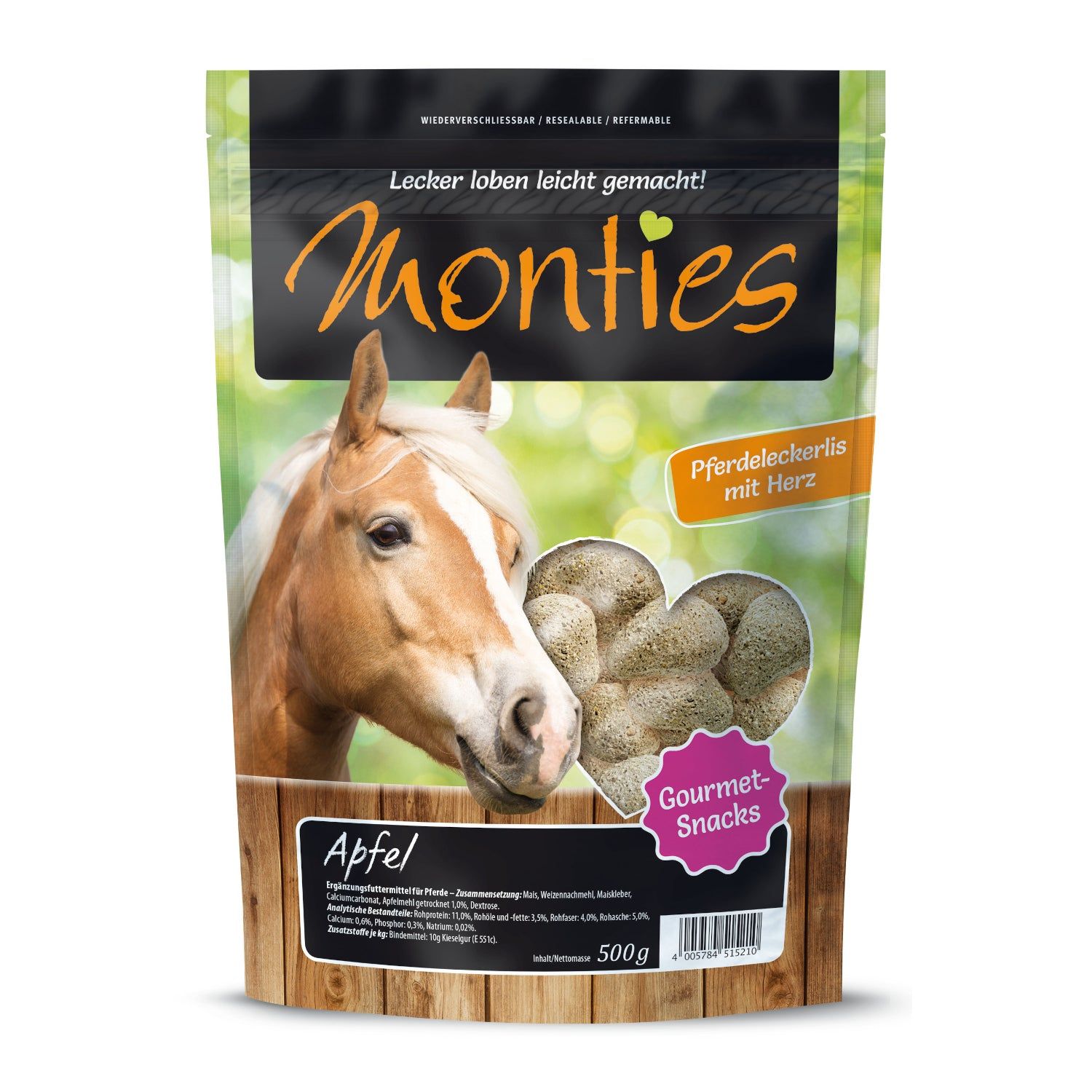 Monties Apfel-Snacks