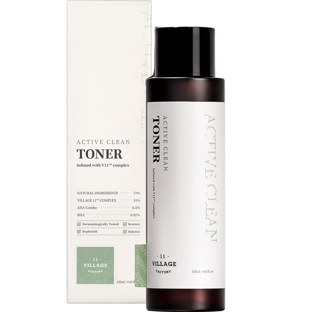 VILLAGE 11 FACTORY Active Clean Toner antibacterial Face Toner