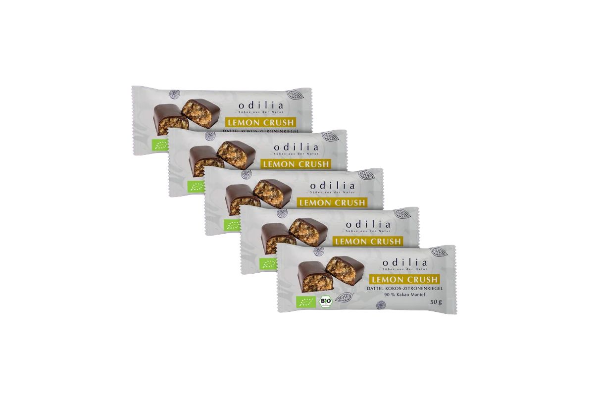 odilia Lemon Crush Dattel-Kokos-Zitronenriegel