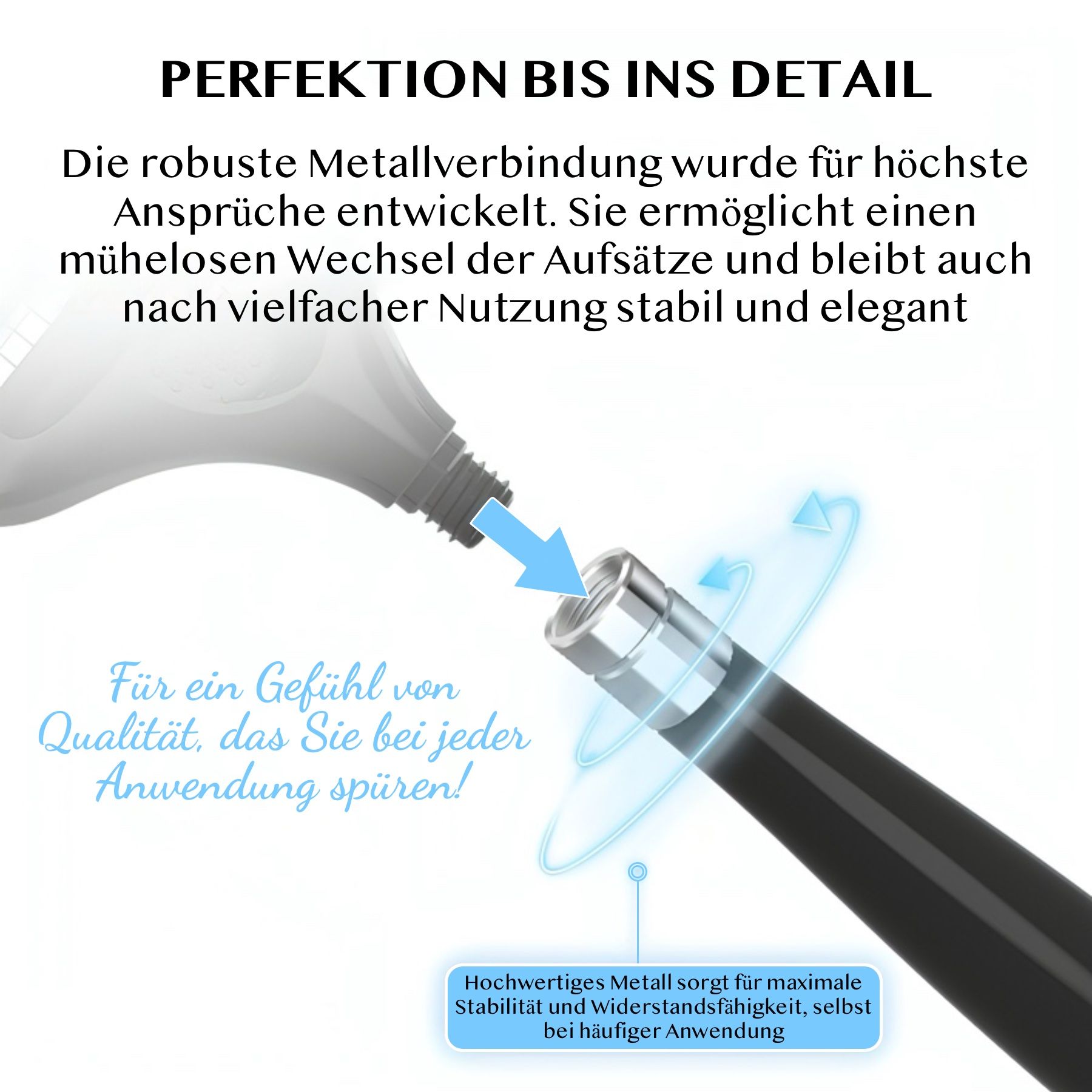 P-beauty Derma Roller Microneedling für Haarwachstum 5 in 1 0,5mm