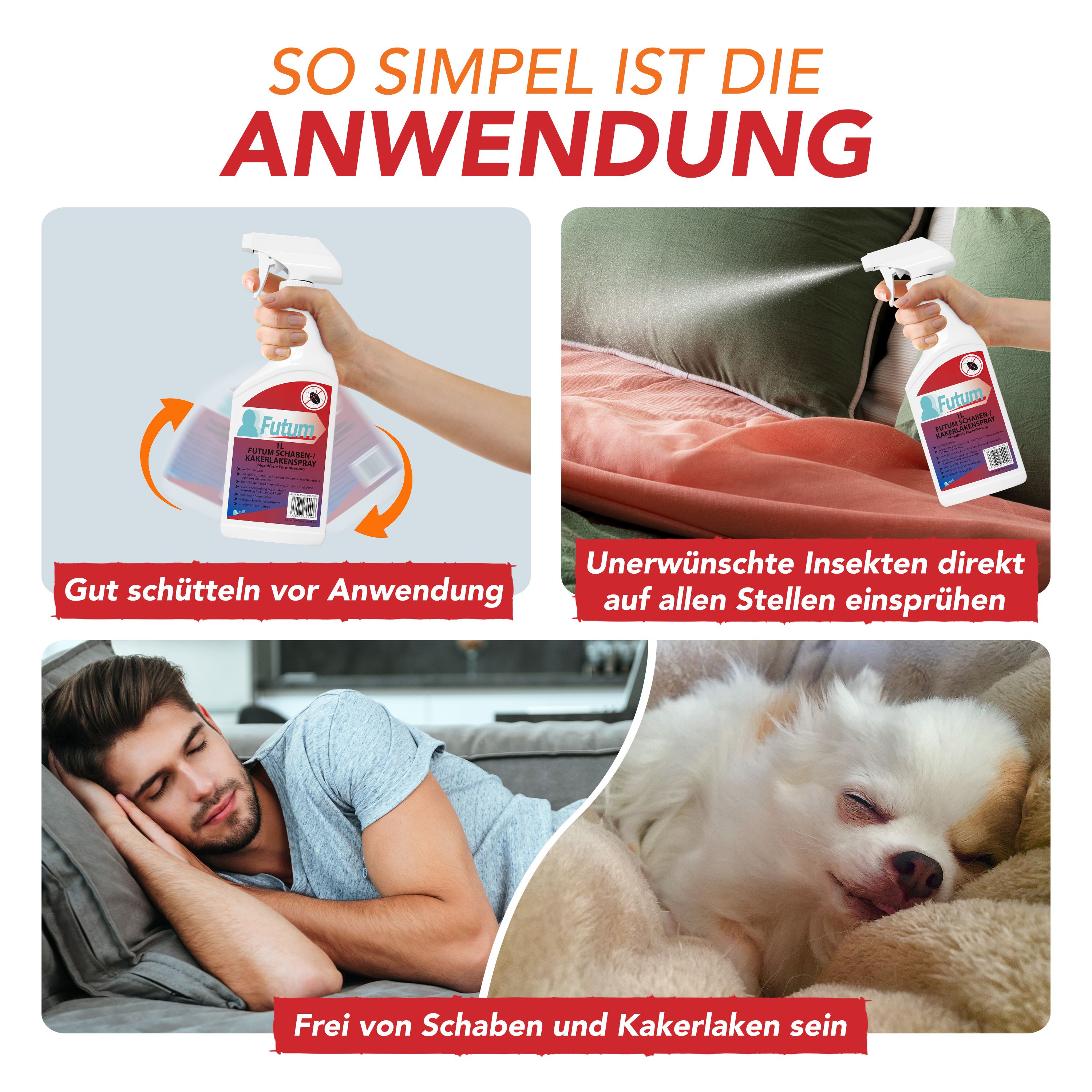 FUTUM 1L Schaben- / Kakerlakenspray