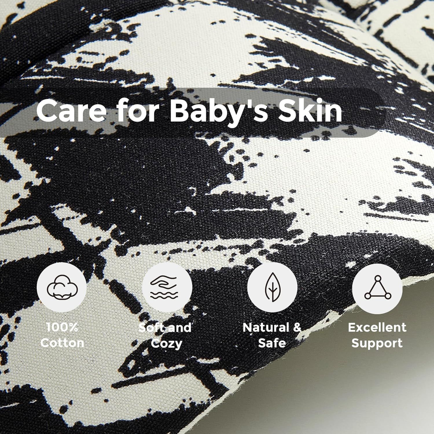 Momcozy Baby Trage - Leichte & Atmungsaktive Schwarz-weiß kariertes Muster