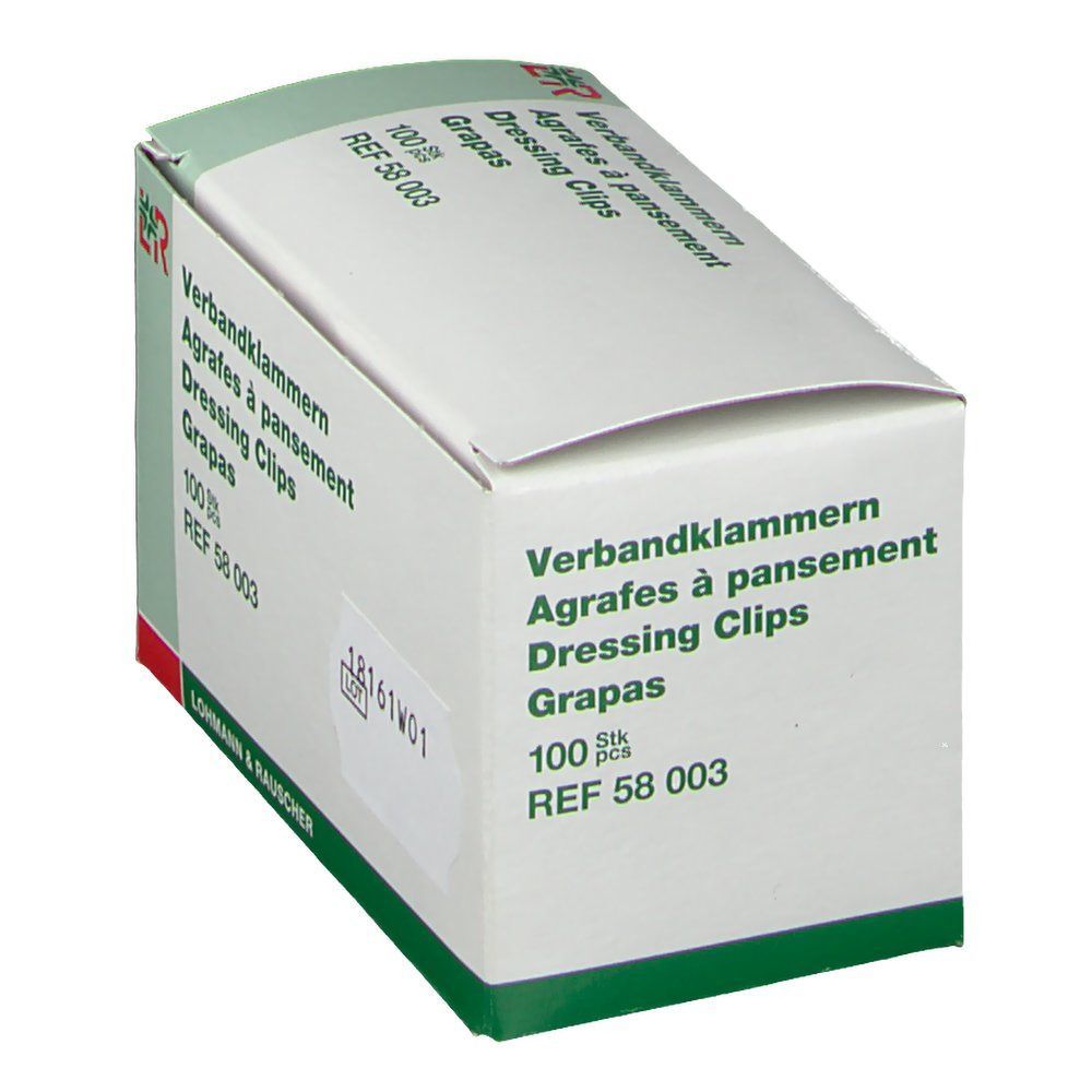 Verbandklammern weiss
