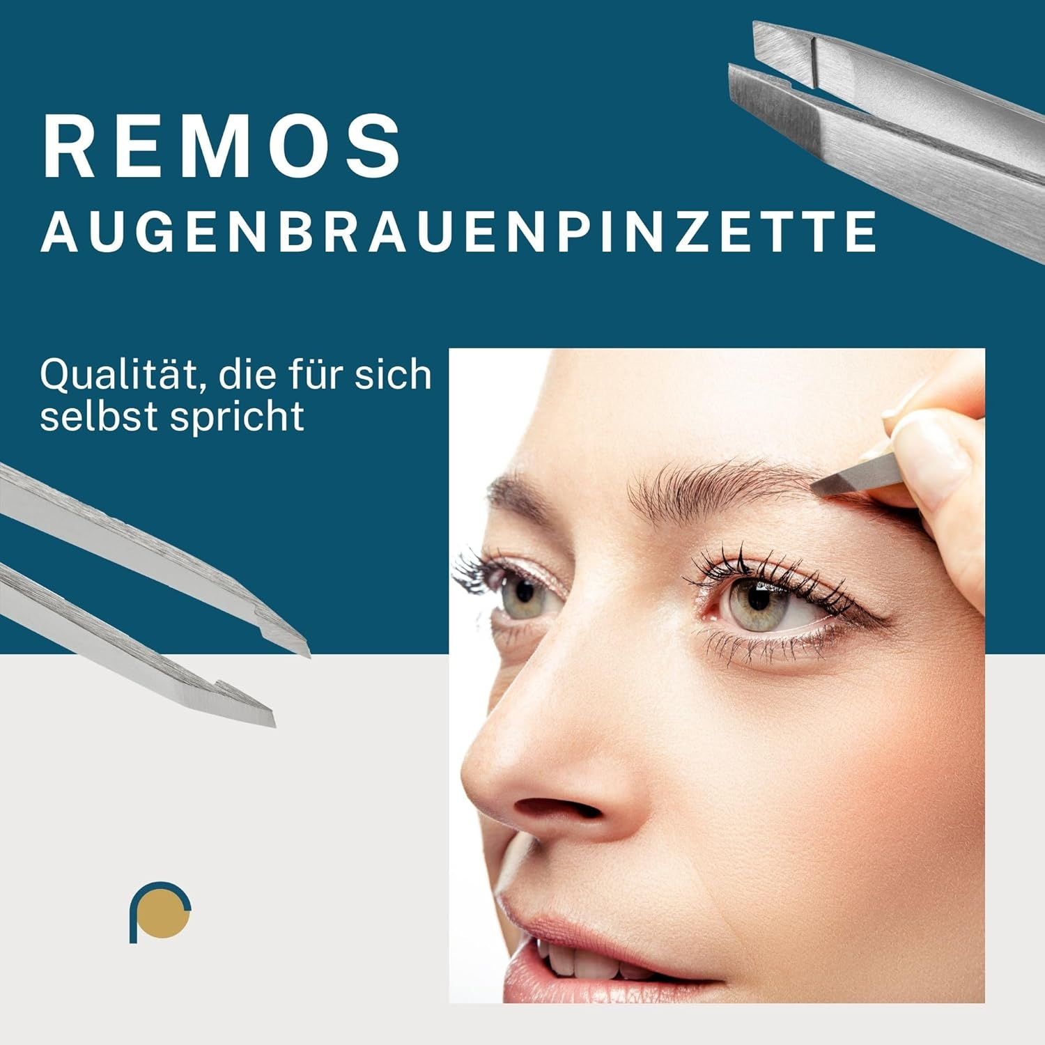 REMOS Augenbrauenpinzette schräg