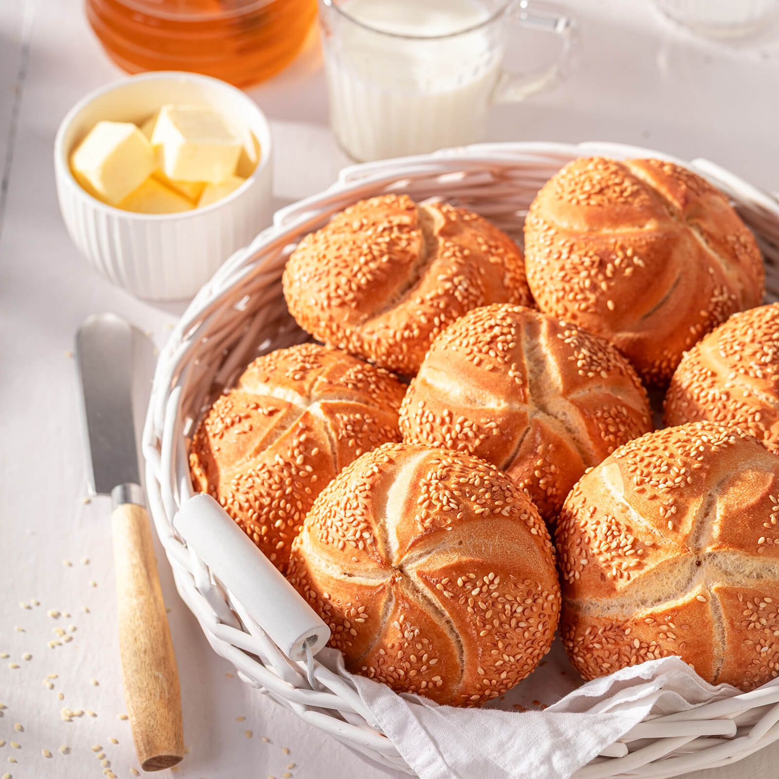 Locawo High Protein & Low Carb Sesambrötchen