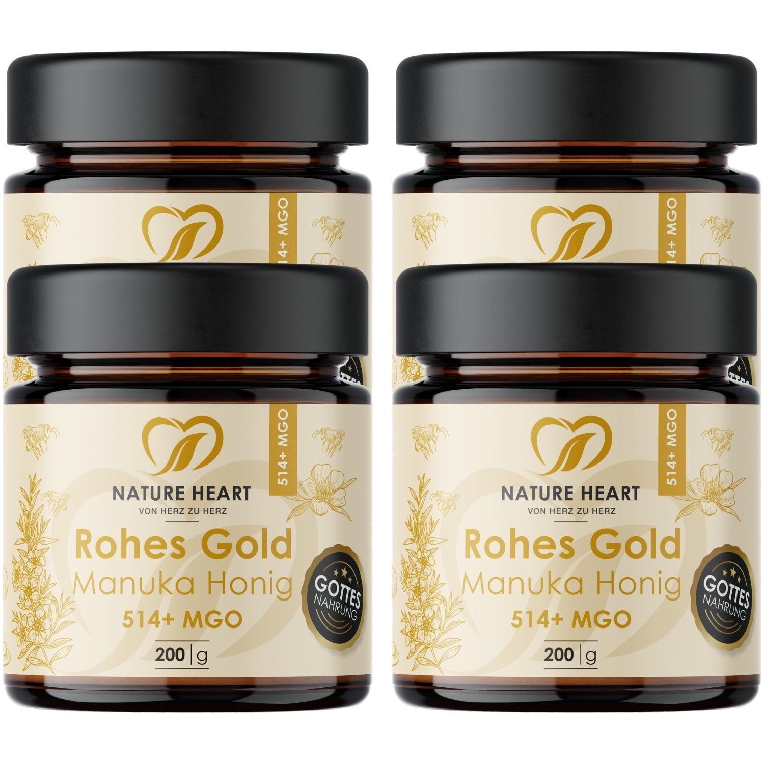 Nature Heart Rohes Gold - Manuka Honig 514+ MGO