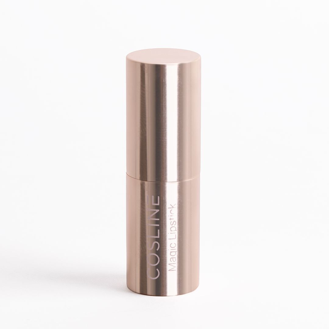 Geschlossener Cosline Magic Lipstick in roségoldfarbener Hülle.