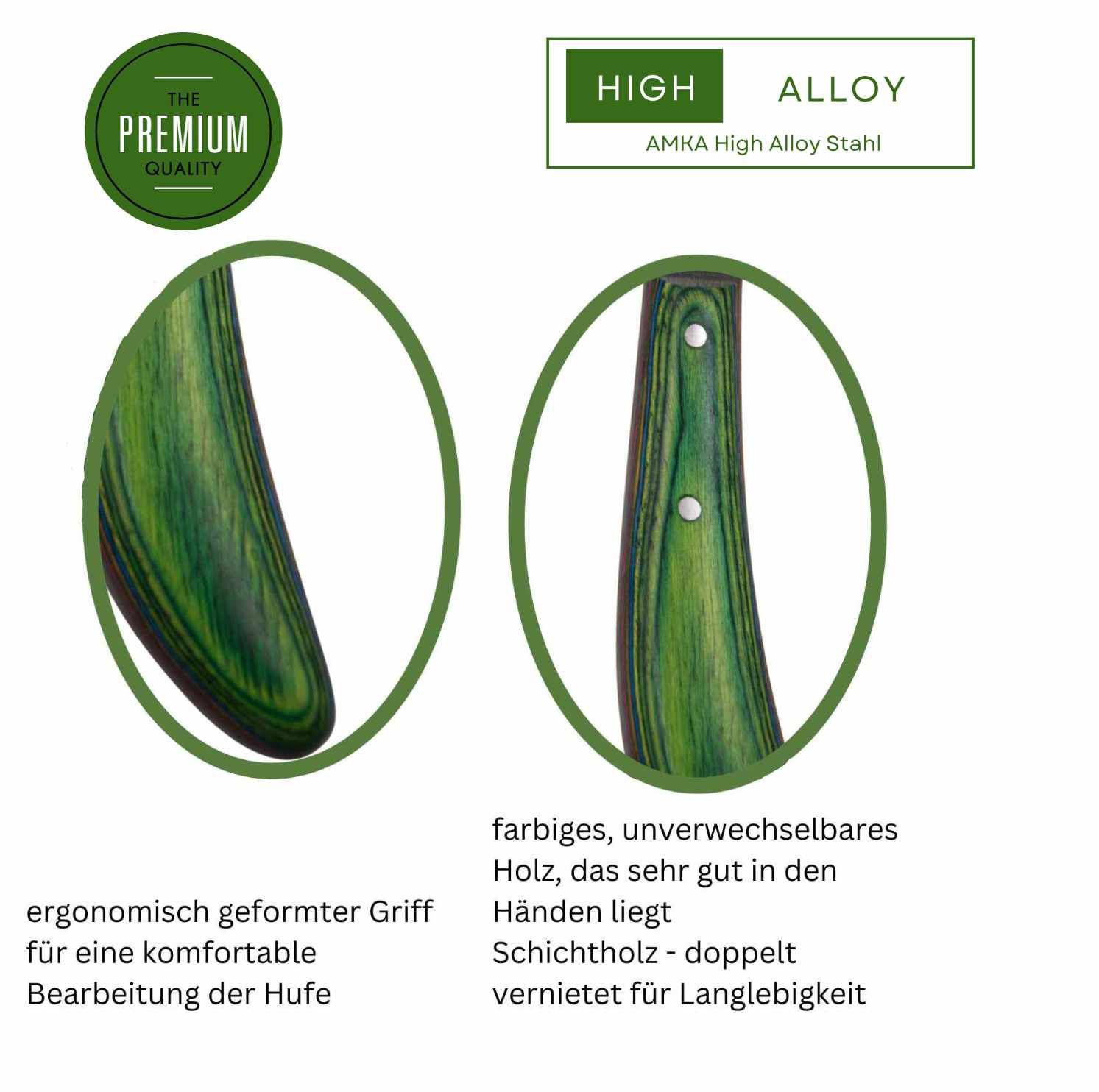 AMKA PRO HAS Schlaufen Hufmesser