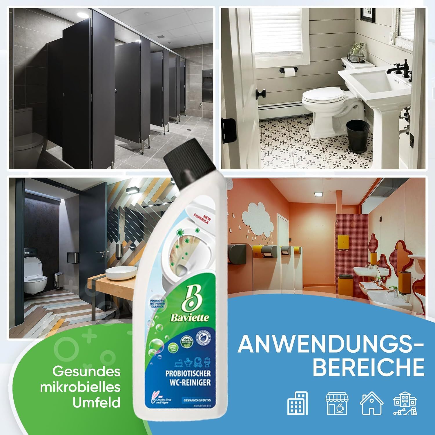 Baviette Probiotischer WC-Reiniger inkl. Bimsstein