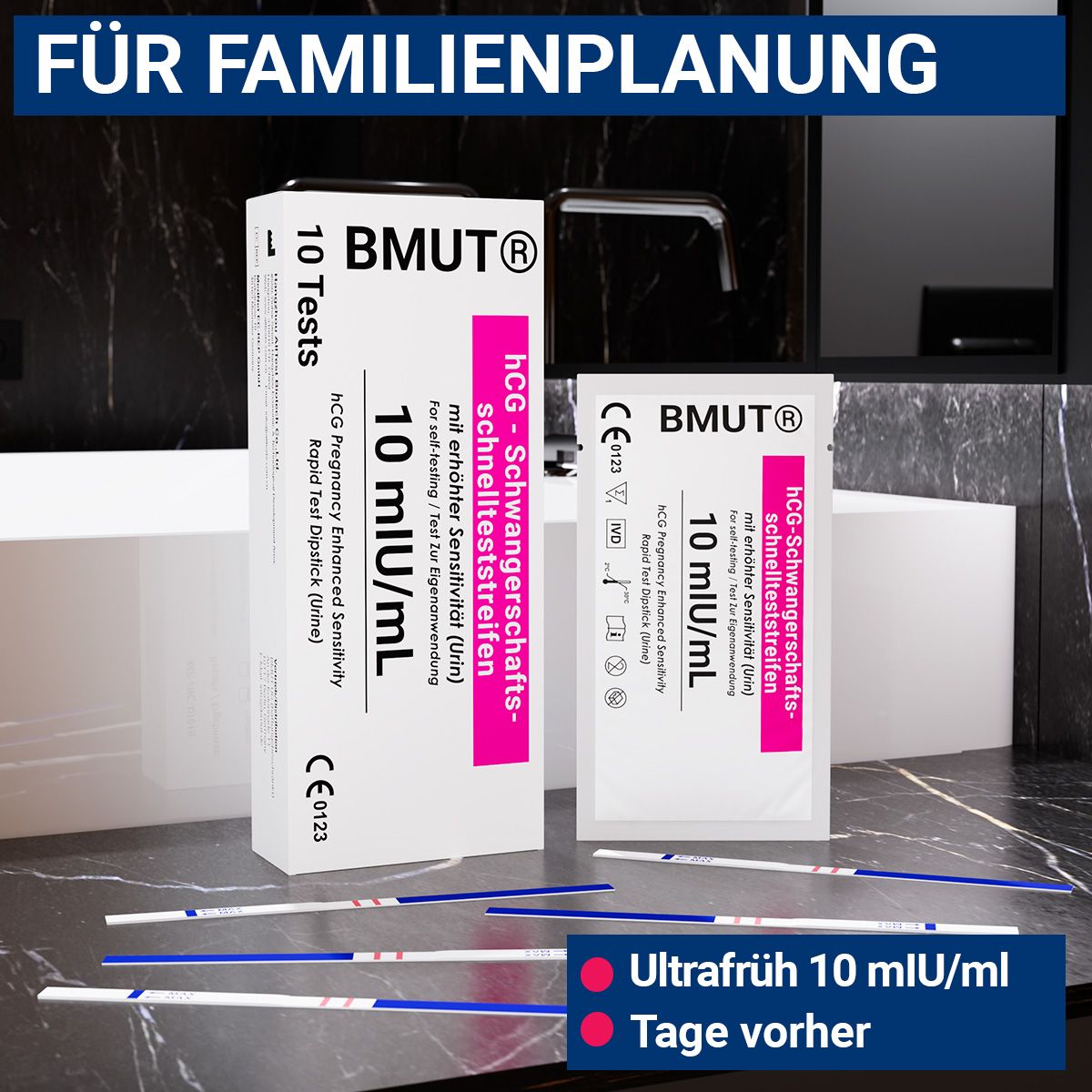 BMUT Schwangerschaftstest ultraempfndlich 10mIU/ml