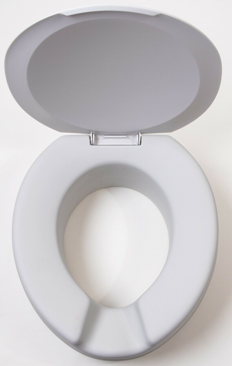 Toilettensitzerhöhung mit Deckel Contact Soft, 11 cm Höhe