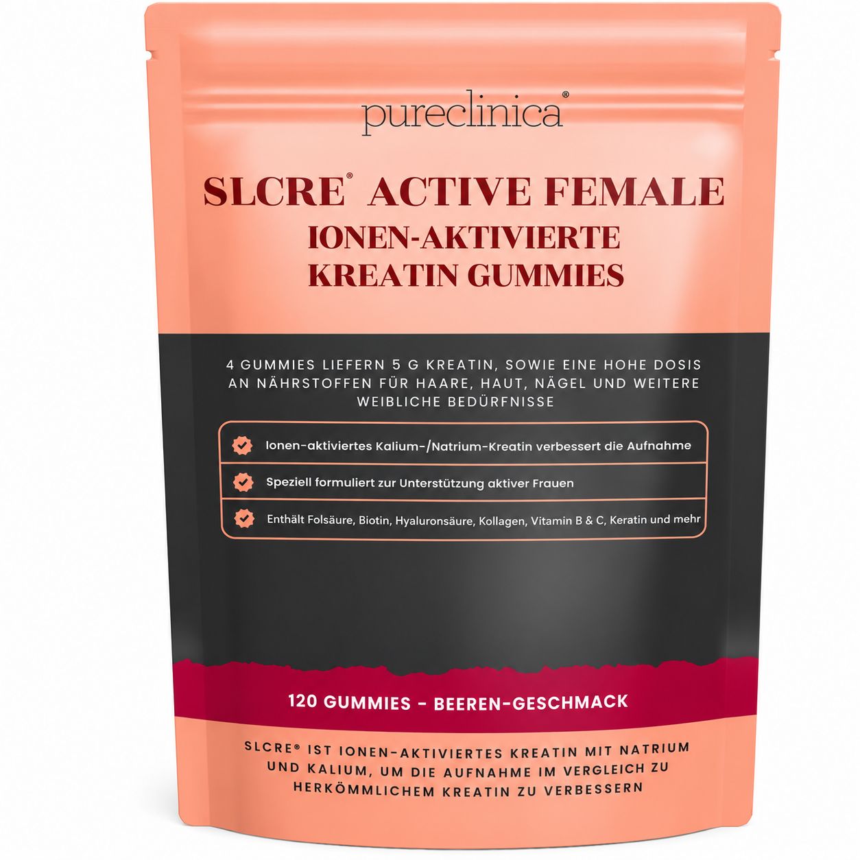 Pureclinica SLCre Kreatin-Gummibärchen für Frauen