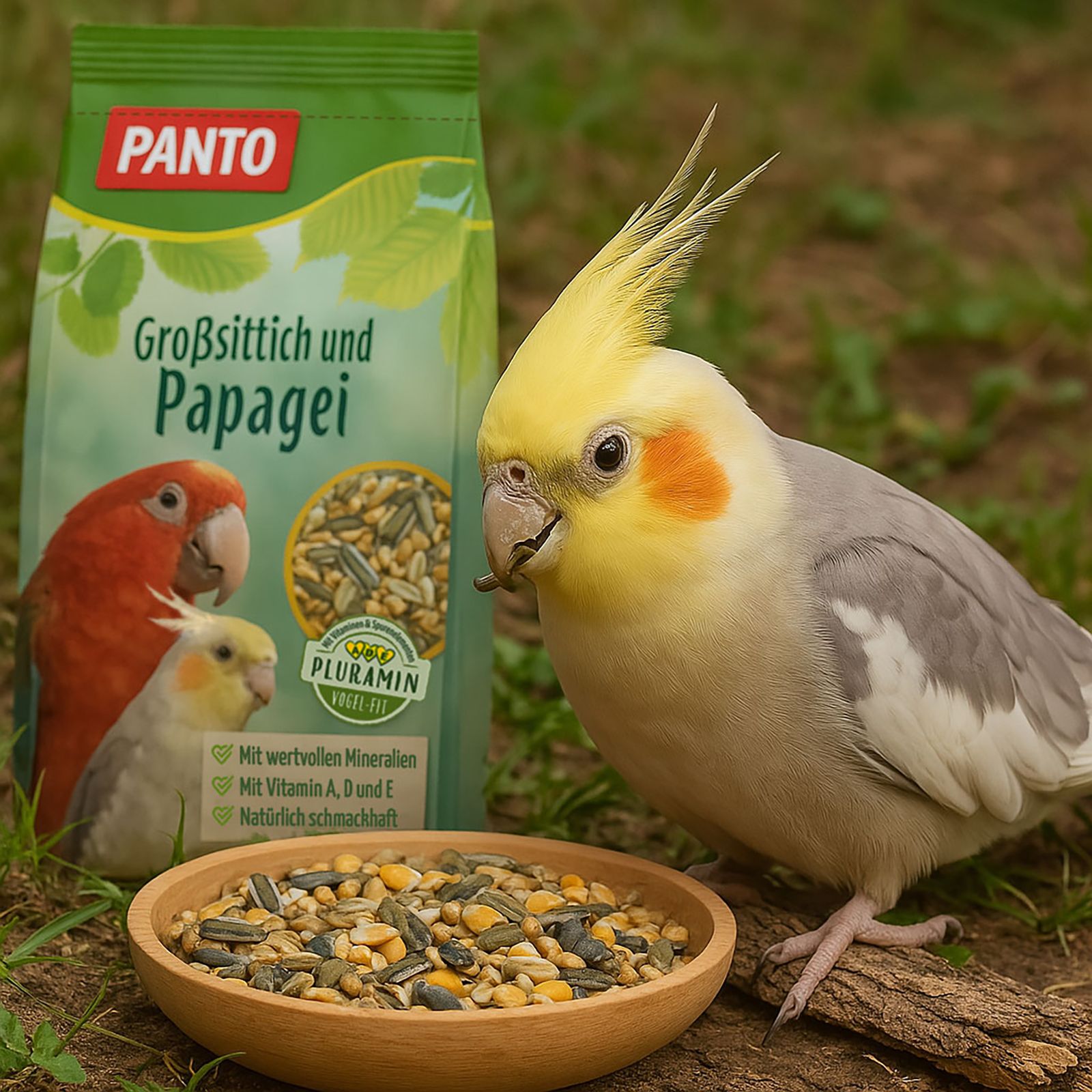 PANTO® Großsittich- und Papageienfutter mit Pluramin®