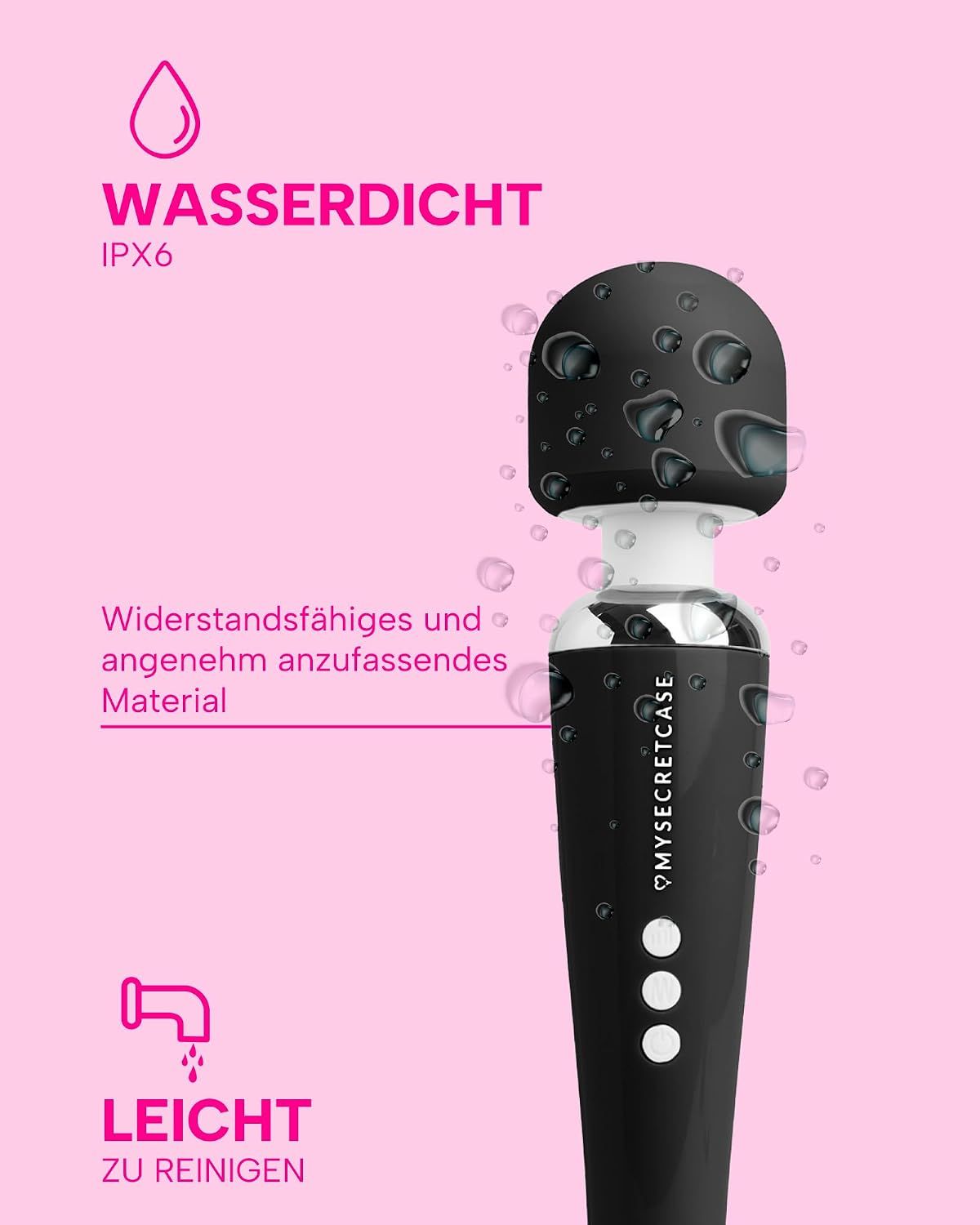 MySecretCase Magic Wand Massagestab 32 cm