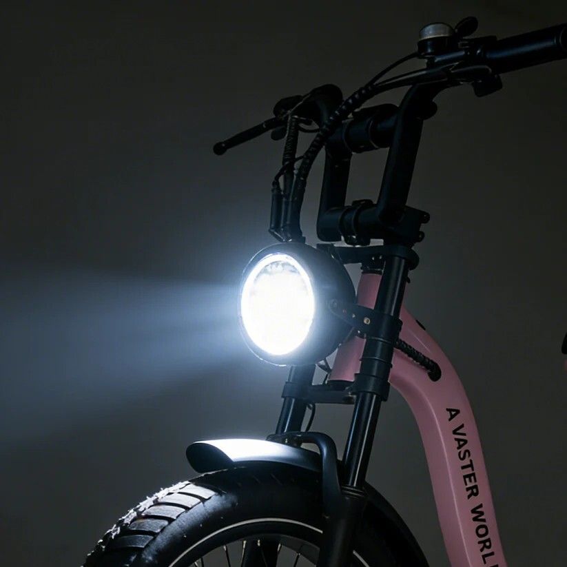AVDL T7 Elektrisches Pendlerfahrrad mit Gepäckträger, 48V 18Ah Akku