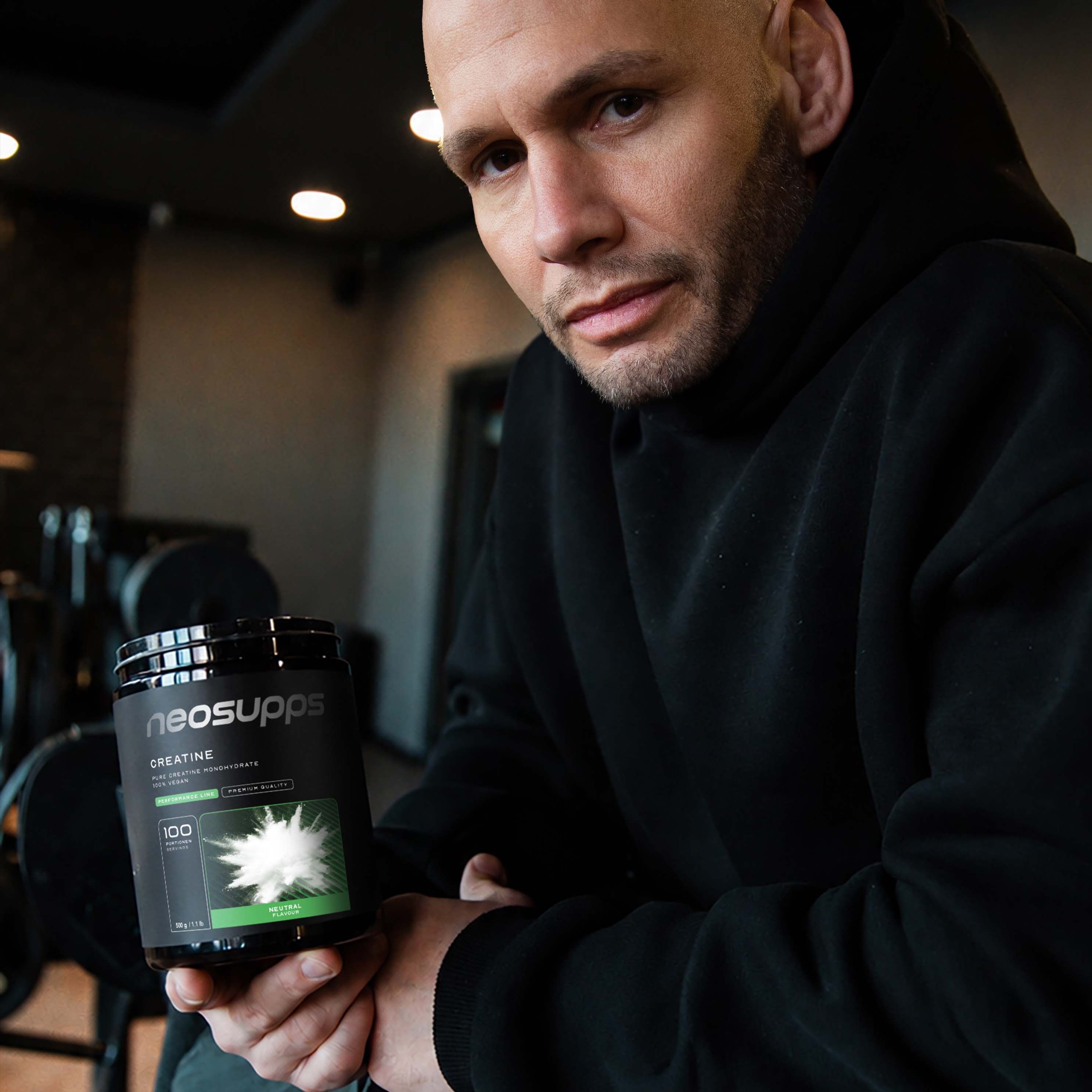 Neosupps Creatin Monohydrat Pulver, 500g, 100 % reines Kreatin ohne Zusatzstoffe