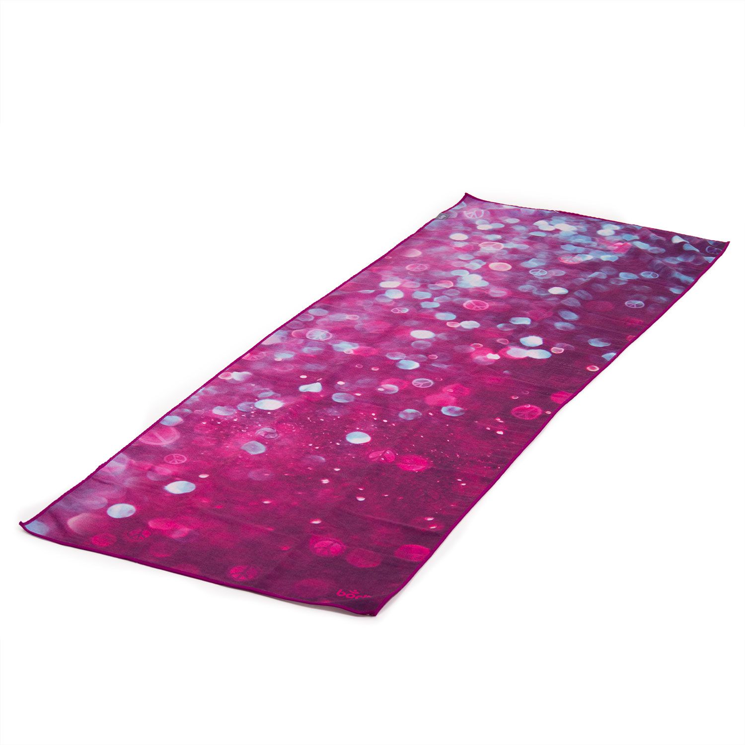 GRIP² Yoga Towel Art Collection, Drops of Peace aubergine 907ADP