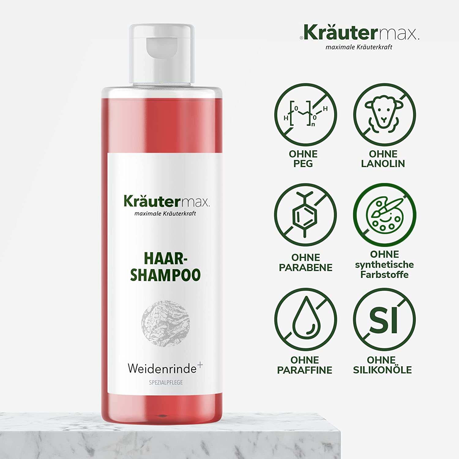Kräutermax Haarshampoo Weidenrinde plus