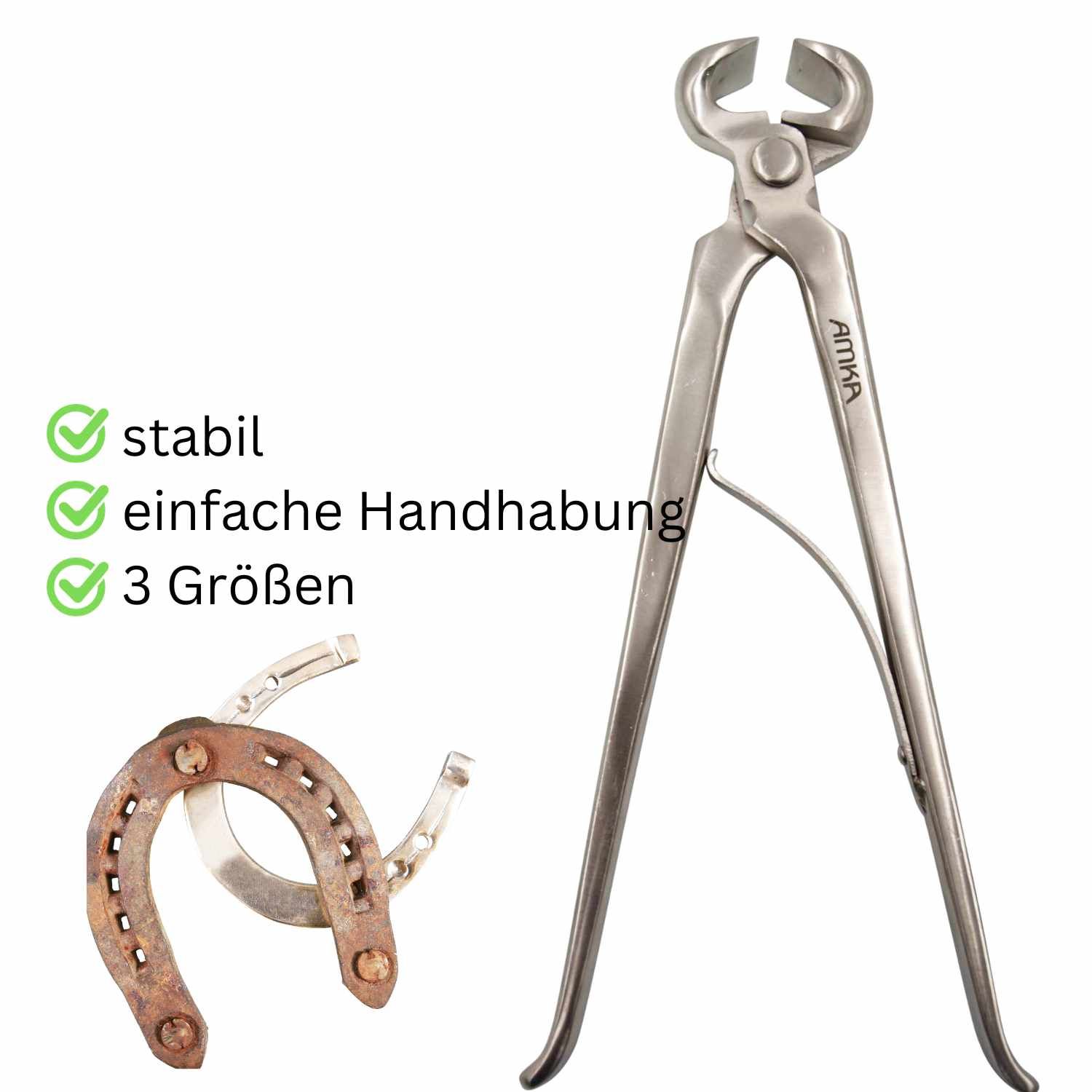 AMKA Hufzange mit Feder